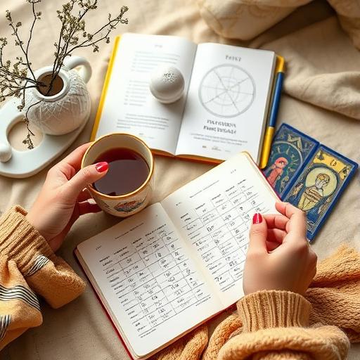 Artistic birth chart representation