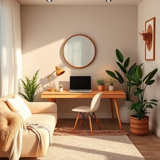 A cozy, sensory-friendly workspace.