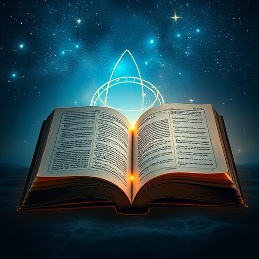 Mystical Scene with Astrology Symbols