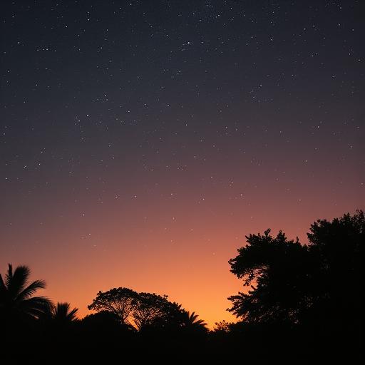 Peaceful August Evening Skyscape