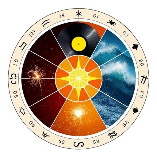 Artistic representation of zodiac modalities