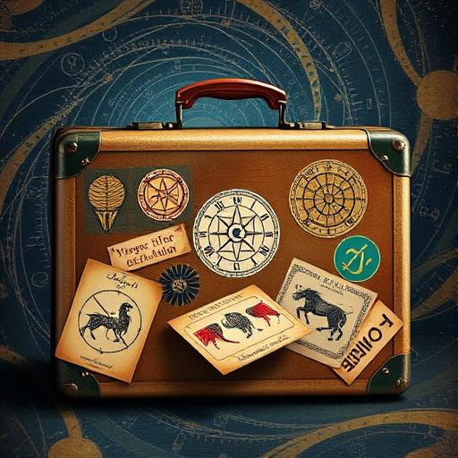 Illustration of Past Lives and Astrology