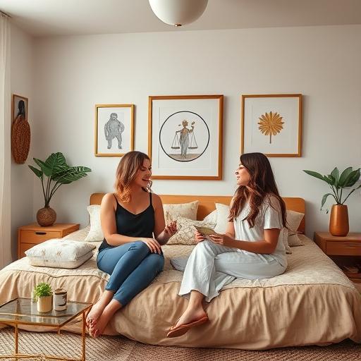 Leo and Libra Aesthetic Living Area