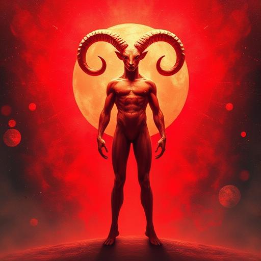 Artistic impression of Aries sign
