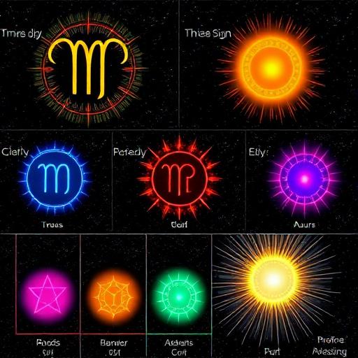 Colorful Aura Transition into Cosmic Patterns