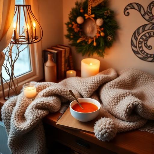 Cozy Cancer-friendly work setup.