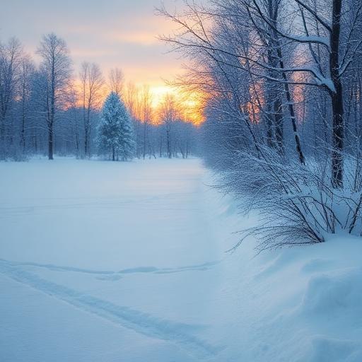 Serene winter scene