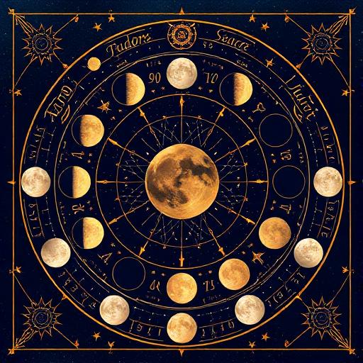 Celestial vision board for astrology goal setting