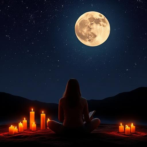 Serene Night under the Moon