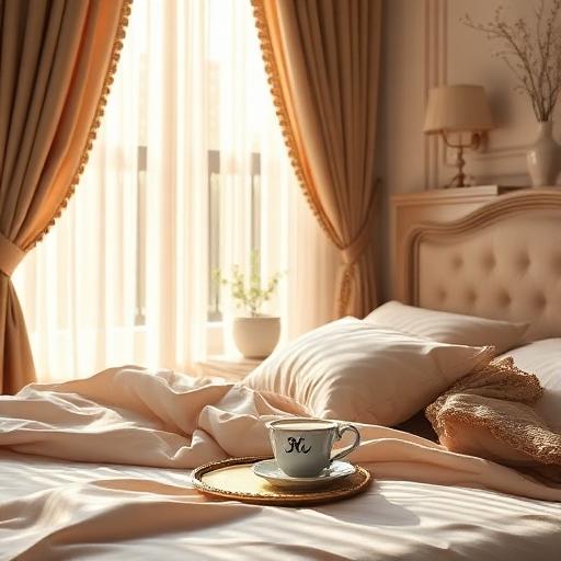 Luxury morning with zodiac signs